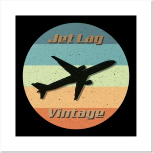 Vintage Jet lag through the past Posters and Art